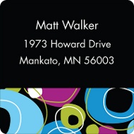 Rock On - Blue Address Label