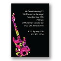 Rock On - Pink Birthday Party Invitation