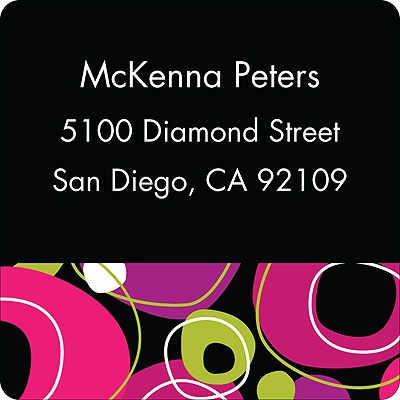Rock On - Pink Address Label