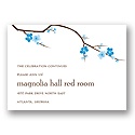 Springtime -- Blue Reception Card