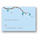 Springtime -- Blue Respond Card