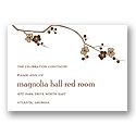 Springtime -- Mocha Reception Card