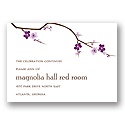 Springtime -- Violet Reception Card