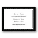 Classic Impression - Ebony Reception Card