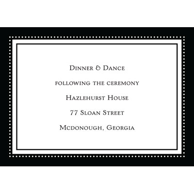 Classic Impression - Ebony Reception Card