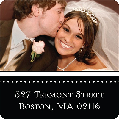 Classic Impression - Ebony Photo Address Label