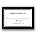 Classic Impression - Ebony Respond Card