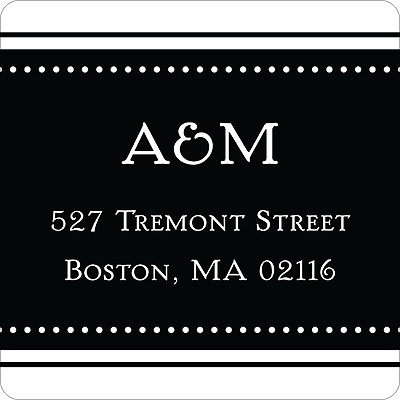 Classic Impression - Ebony Address Label