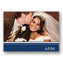 Classic Impression - Navy Photo Thank You Card