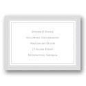 Classic Impression - White Reception Card