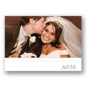 Classic Impression - White Photo Thank You Card