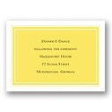 Classic Impression - Canary Reception Card