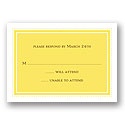 Classic Impression - Canary Respond Card
