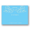Initial Cuteness -- Ivory with Sky Respond Card