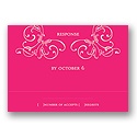 Initial Cuteness -- Ivory with Lipstick Respond Card