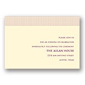 Initial Cuteness -- Ivory with Grape Reception Card