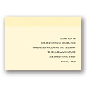 Initial Cuteness -- Ivory with Canary Reception Card