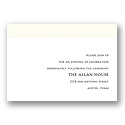 Initial Cuteness -- White with Celery Reception Card