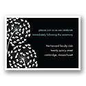 Flirty Stems -- Ebony Reception Card