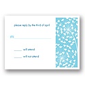 Flirty Stems -- Blue Respond Card