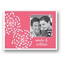 Flirty Stems -- Pink Photo Thank You Card