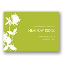 Floral Silhouette -- Olive Reception Card