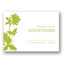Floral Silhouette -- Olive Respond Card