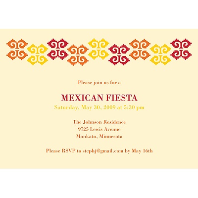 Fiesta Time -- Party Invitation
