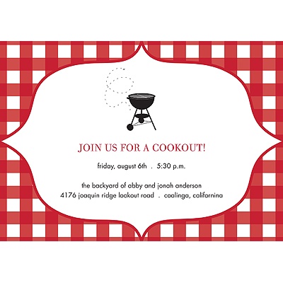 Fire up the Grill -- Party Invitation