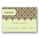 Delicate Lace -- Olive Respond Card