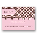 Delicate Lace -- Pink Respond Card