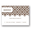 Delicate Lace -- White Respond Card