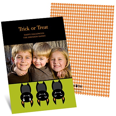Just Batty -- Halloween Photo Card