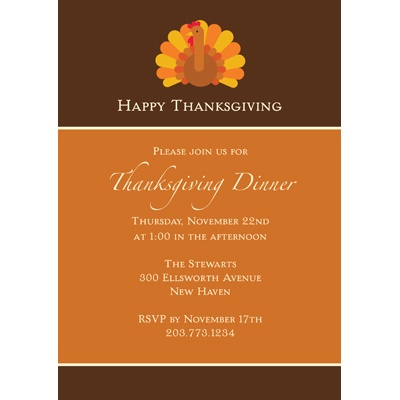 Gobble, Gobble -- Thanksgiving Invitation