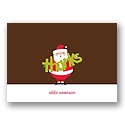 Jolly Santa Clause -- Christmas Thank You Card