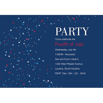 Star Celebration -- Party Invitation