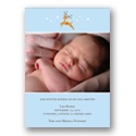 Baby Reindeer -- Boy Winter Birth Announcement