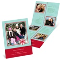 Stripes -- Aqua Photo Timeline Card