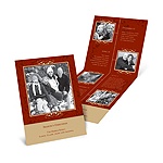 Filigree -- Red Photo Timeline Card
