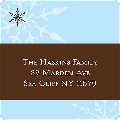 Snowflakes -- Address Label