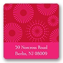 Circles of Fun -- Pink Address Label
