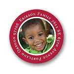 Ornamental Circle -- Address Label