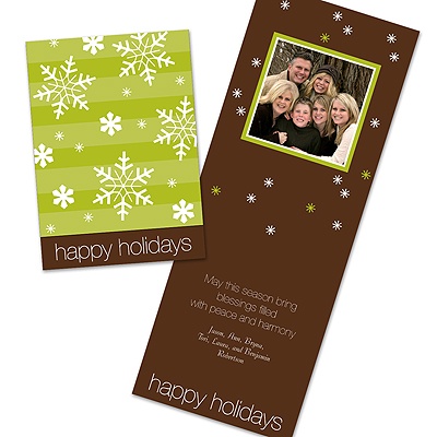 Snowflake Party -- Photo Holiday Card