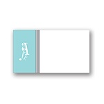 New Home -- Aqua Personalized Note Card