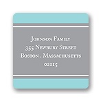 New Home -- Aqua Address Label