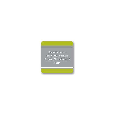New Home -- Olive Address Label