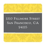 House on a Hill -- Address Label
