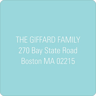 Paint Swatch -- Address Label