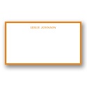 Slim Border -- Spice Personalized Note Card
