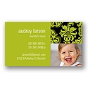 Elegant Damask -- Olive Mommy Card